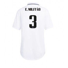 Damen Fußballbekleidung Real Madrid Eder Militao #3 Heimtrikot 2022-23 Kurzarm
